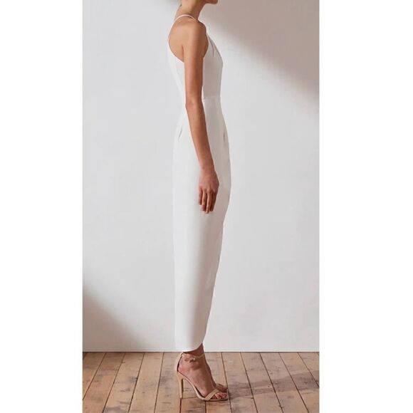 NWOT Shona Joy Core High Neck Ruched Dress - Picture 3 of 7